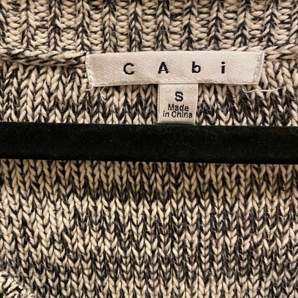 CAbi #973 Marled Short Sleeve Knit Sweater Tunic - Picture 4 of 9